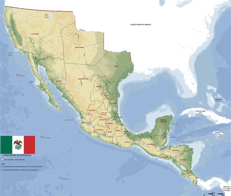 Mapa De Mexico 1821