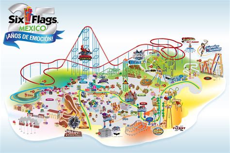 Mapa De Six Flags