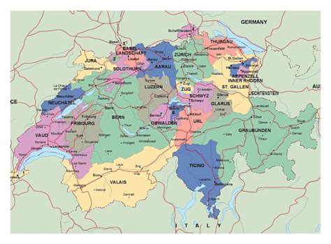 Mapa De Suiza