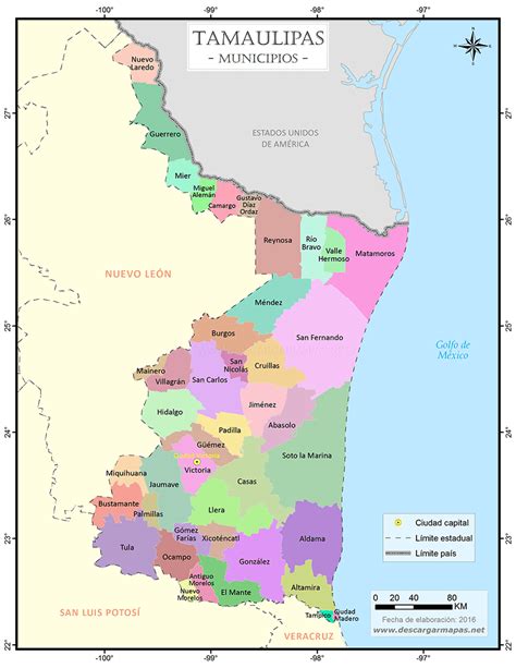 Mapa De Tamaulipas