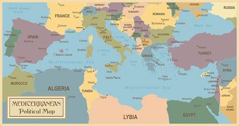 Mapa Del Mediterraneo