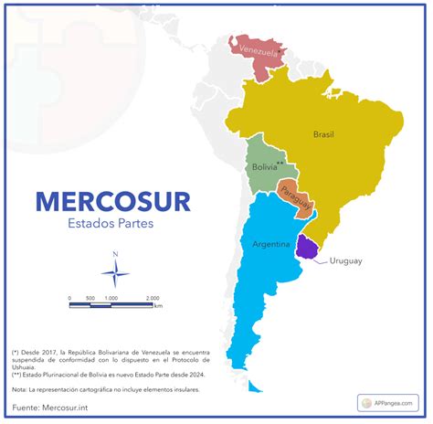Mapa Del Mercosur