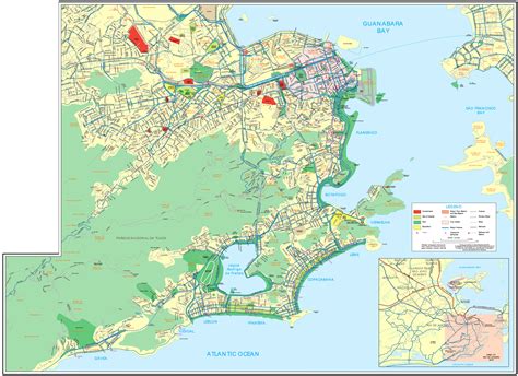 Mapa Do Rio De Janeiro Bairros