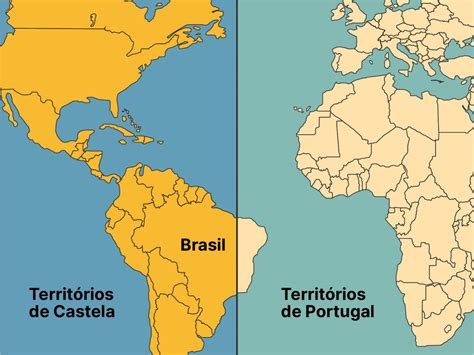 Mapa Do Tratado De Tordesilhas