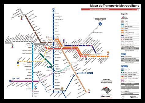 Mapa Dos Metros De Sp