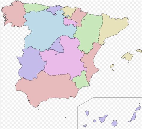 Mapa España Comunidades Test