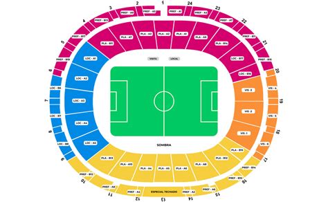 Mapa Estadio Azul