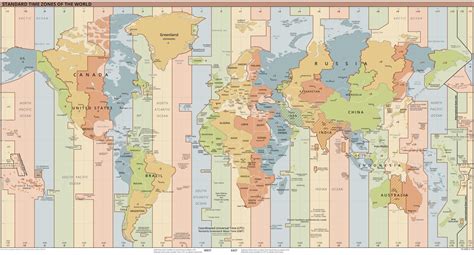 Mapa Husos Horarios