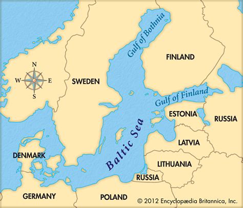 Mapa Mar Baltico