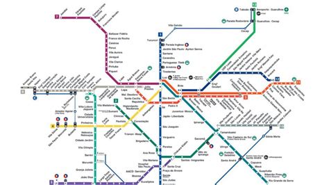Mapa Metrô Sp 2023