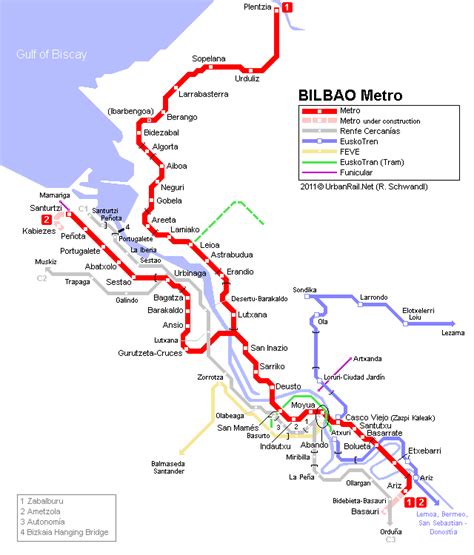 Mapa Metro Bilbao