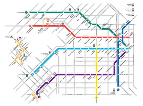 Mapa Metro Buenos Aires