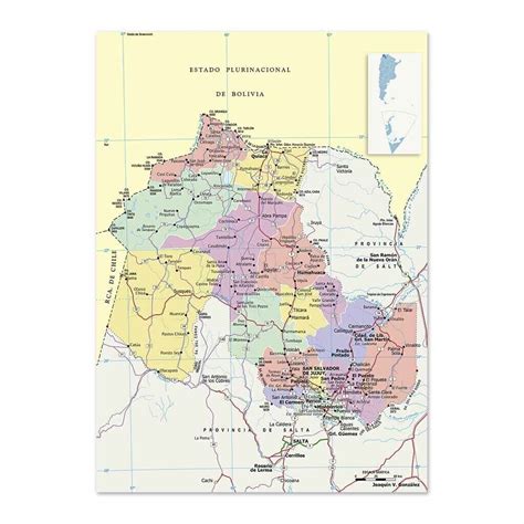 Mapa Político De Jujuy