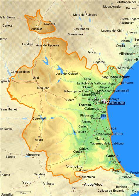 Mapa Provincia Valencia