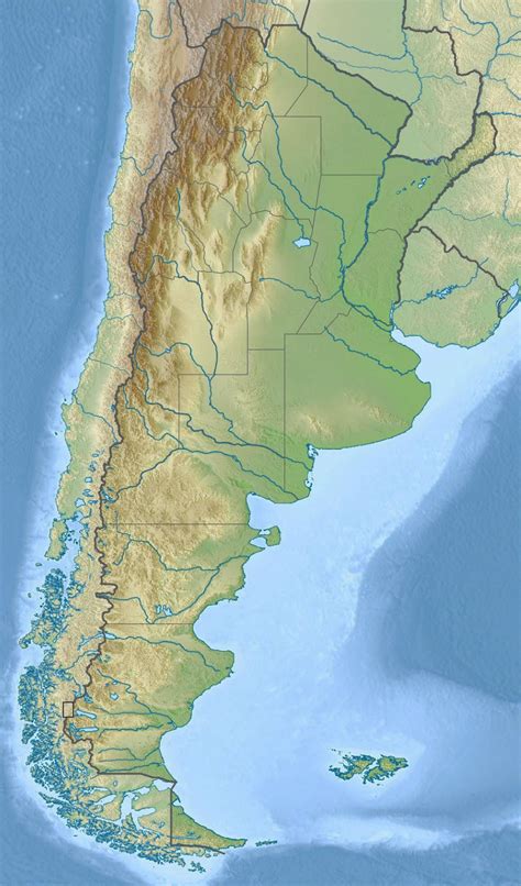 Mapa Relieve Argentina