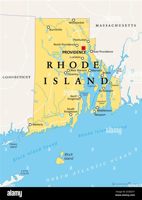 mapa rhode island