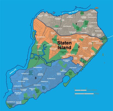 Mapa Staten Island