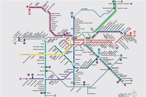 Mapa Trem E Metro Sp