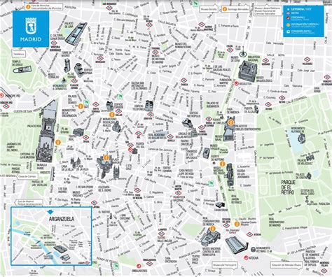 Mapa Turistico Madrid