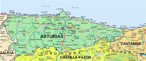 Mapa de Asturias: Explora la belleza de sus pueblos y ciudades
