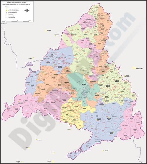 Mapa de códigos postales de Madrid: Encuentra la ubicación exacta que buscas.