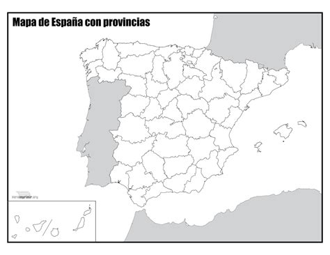 Mapa de España con provincias sin nombres: ¡Descubre y aprende la geografía española de forma visual!
