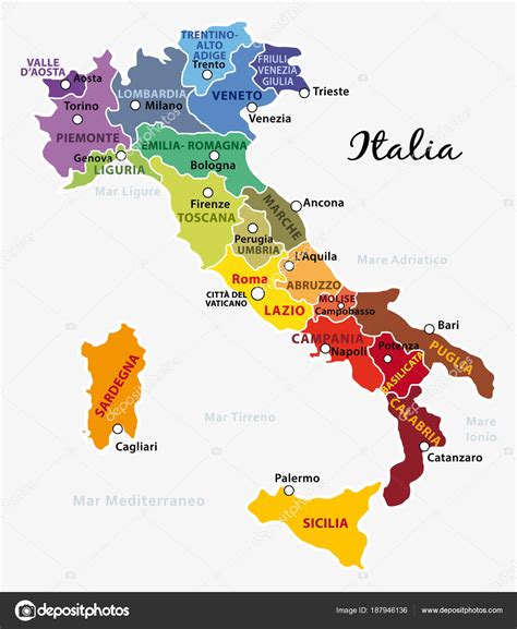 Mapa de Italia: Descubre todas las regiones y ciudades destacadas