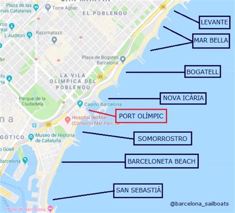 Mapa de la Costa de Barcelona: Descubre las Playas y Calas más Espectaculares