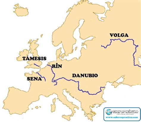 Mapa de ríos Europa: Descubre los principales cursos de agua en el continente europeo