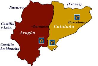 Mapa del noreste de España: descubre los lugares más emblemáticos de Cataluña, Aragón y Navarra.