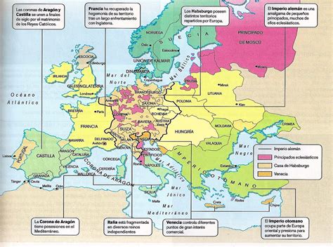 Mapa del siglo XVI: Descubre la Europa de la Edad Media