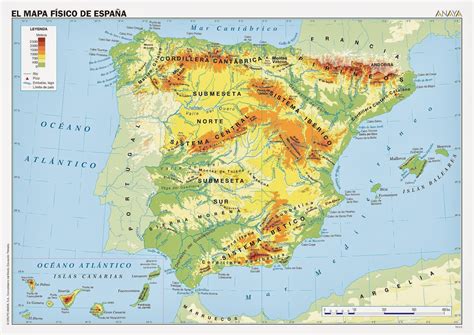 Mapa España Físico Mudo: Descubre la geografía de España sin nombres ni etiquetas
