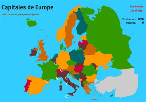 Mapa Geográfico Interactivo de Europa: Explora Países, Ciudades y Fronteras