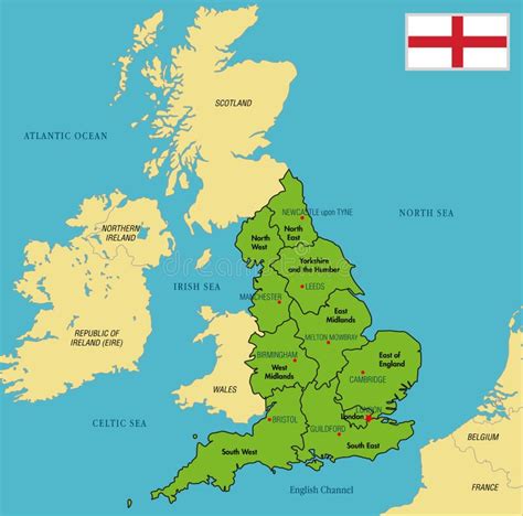 Mapa interactivo con todas las ciudades y pueblos de Inglaterra