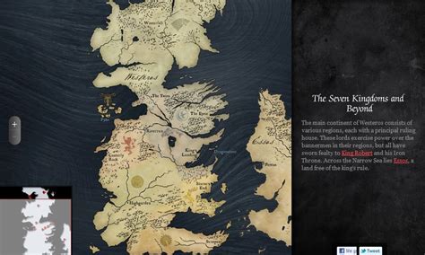 Mapa interactivo de Juego de Tronos: Explora los Reinos de Poniente
