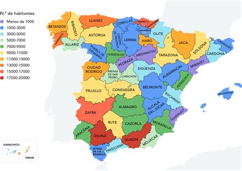 Mapa interactivo de los pueblos de Girona, España