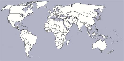 Mapa mudo político del mundo: descarga e imprime gratis