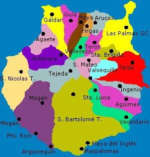 Mapa Político de Gran Canaria: Explora sus Municipios y Regiones