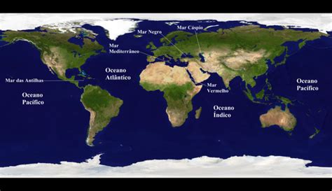 Mapa seas y océanos del mundo: explora las maravillas de las aguas