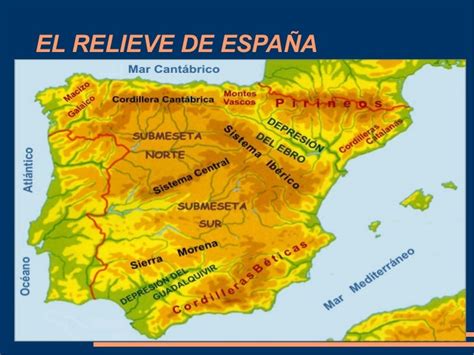 Mapas Relieves De España