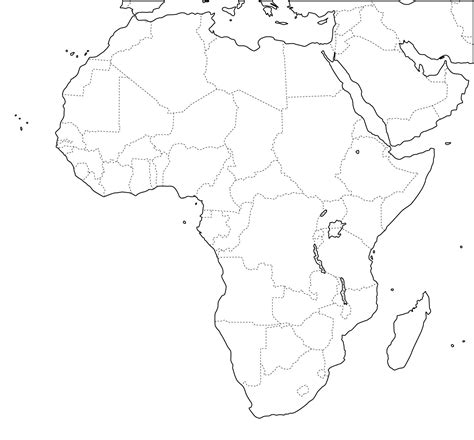 Mapas de África en blanco: descubre los mejores recursos para imprimir y colorear