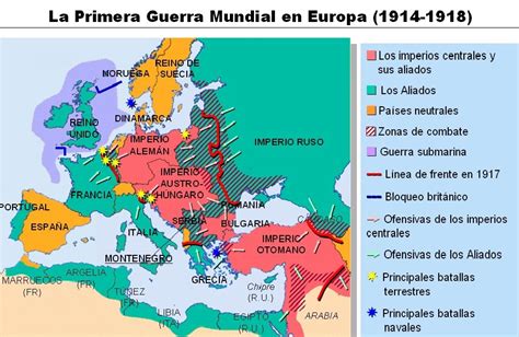 Mapas de la Primera Guerra Mundial: un repaso detallado por regiones