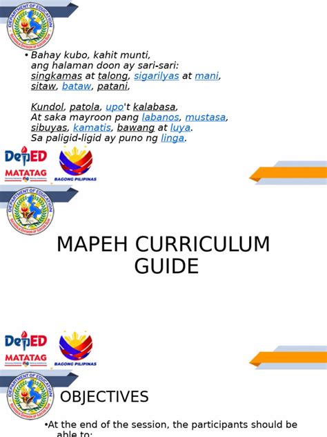 Mapeh Curriculum Guide