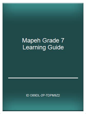Read Mapeh Grade 7 Learning Guide 
