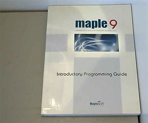 Download Maple 13 Introductory Programming Guide 