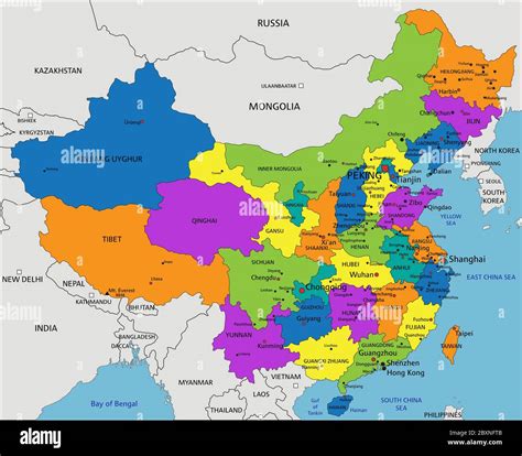 Mappa Della Cina