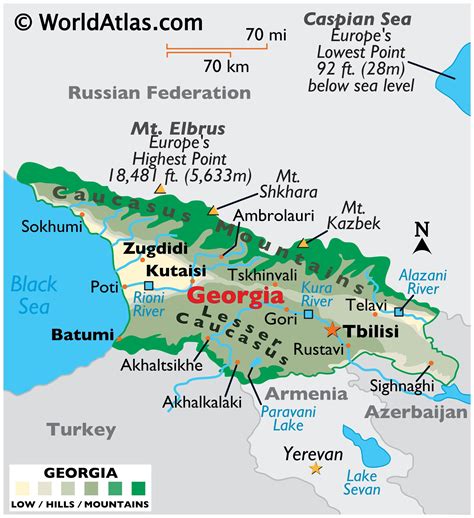 mappa georgia