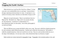 Mapping The Earthu0027s Surface Edhelper Route Map 3rd Grade Worksheet - Route Map 3rd Grade Worksheet