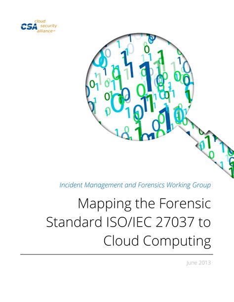 Mapping The Forensic Standard Iso Iec 27037 To Cloud Computing