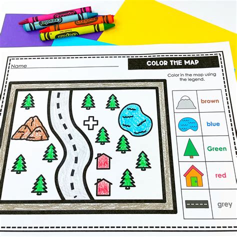 Maps For Kindergarten Teaching Resources Tpt Map Worksheet For Kindergarten - Map Worksheet For Kindergarten